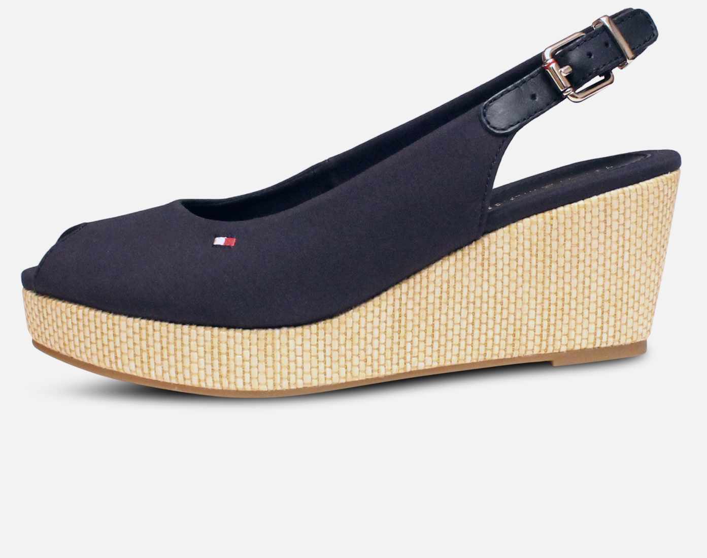 Tommy Hilfiger Elba Navy Blue Womens Wedge Sandals