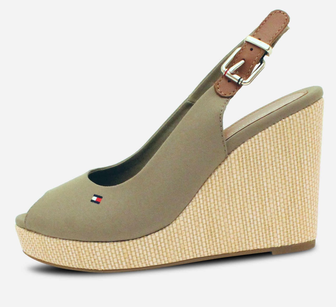 Tommy Hilfiger Elena Wedge Sandals in Khaki Green