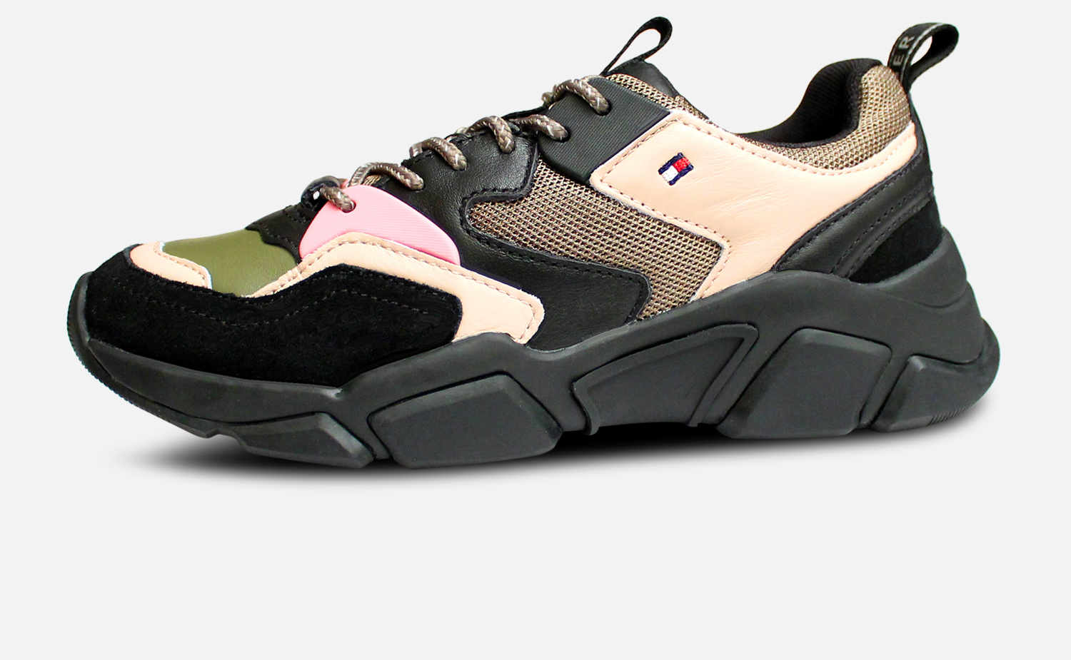 Limited Edition Tommy Hilfiger Chunky Trainer in Black Stone