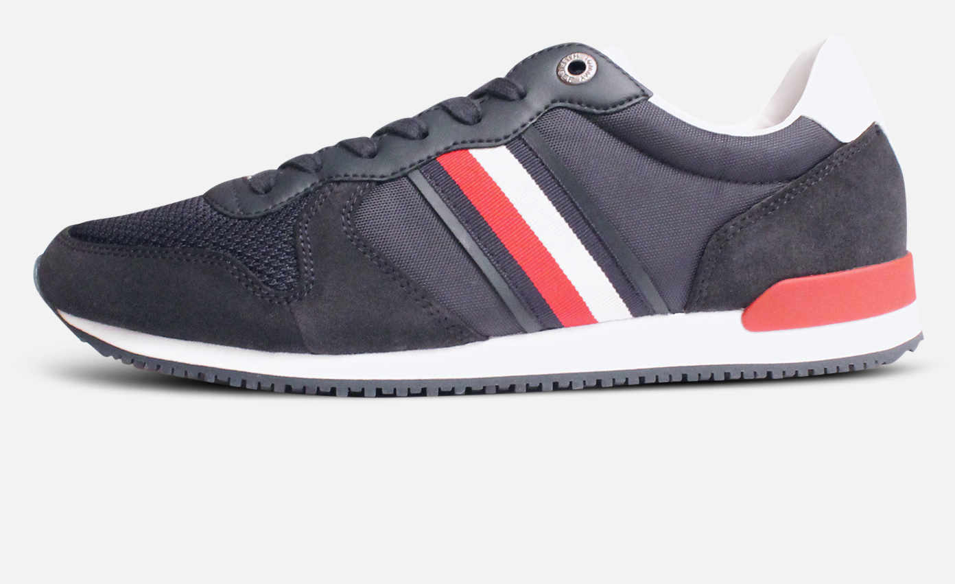 Iconic Tommy Hilfiger Navy Blue Mix Mens Training Shoes