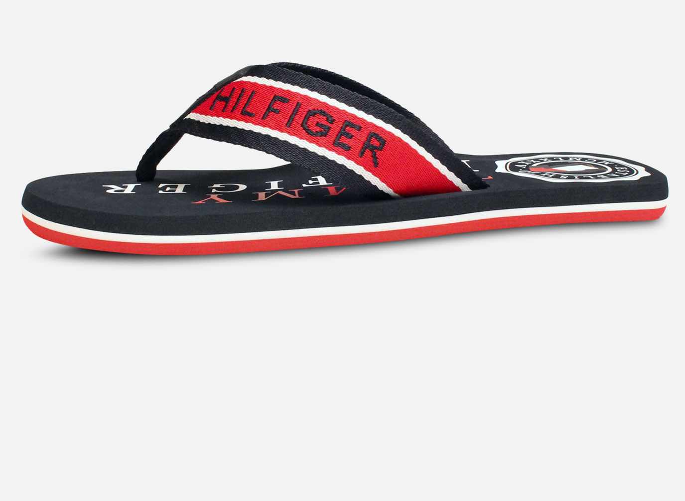 Tommy Hilfiger Navy Blue Designer Flip Flop Sandals
