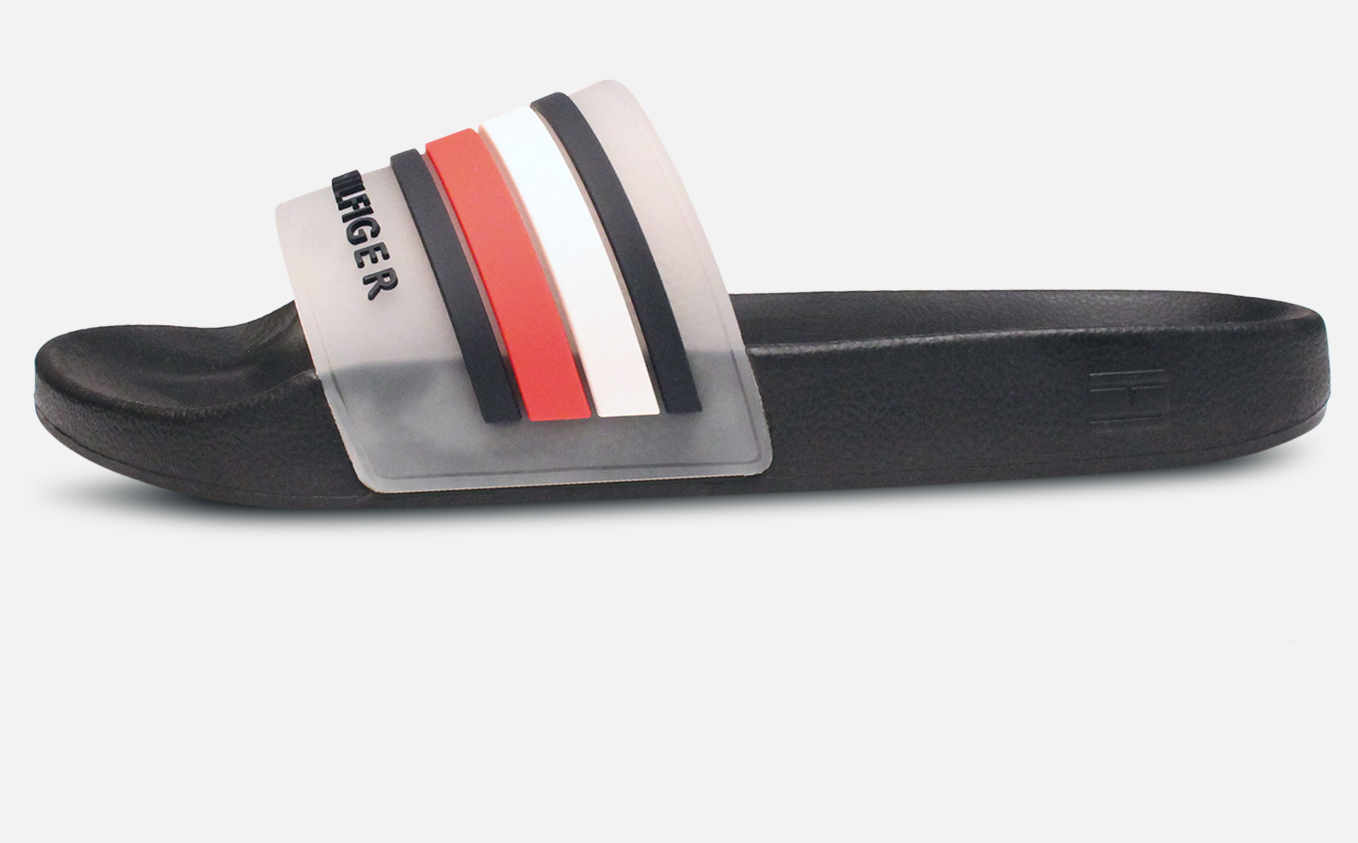 Tommy Hilfiger Navy Blue Designer Mens Pool Sliders