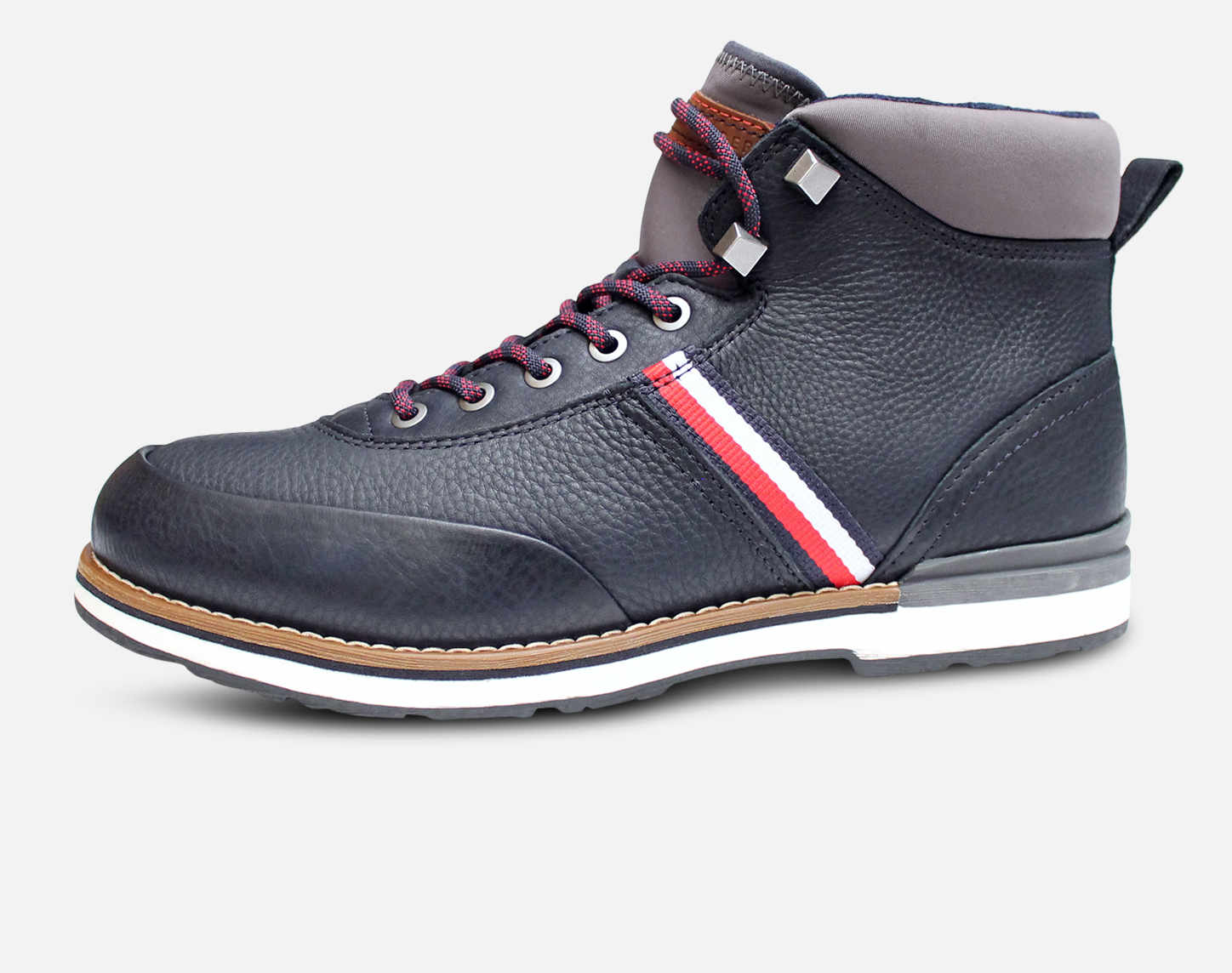 Tommy Hilfiger Luxury Mens Outdoor Boots in Navy Blue