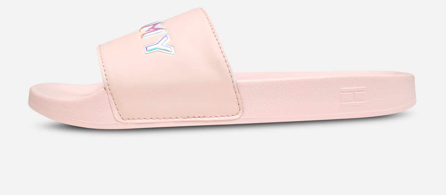 Tommy Hilfiger Iridescent Pink Pool Slide Sandals