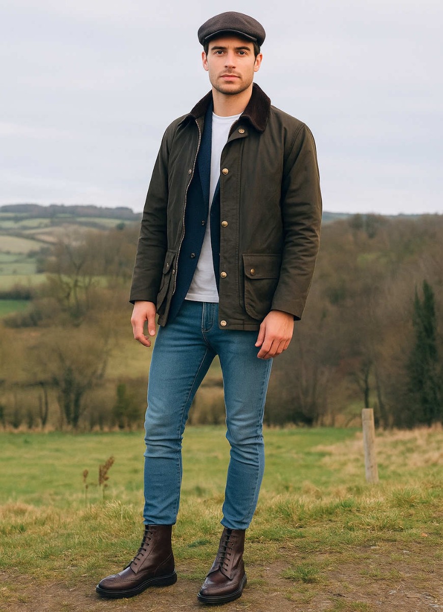 Trickers Stow Brown Dainite Brogue Boot