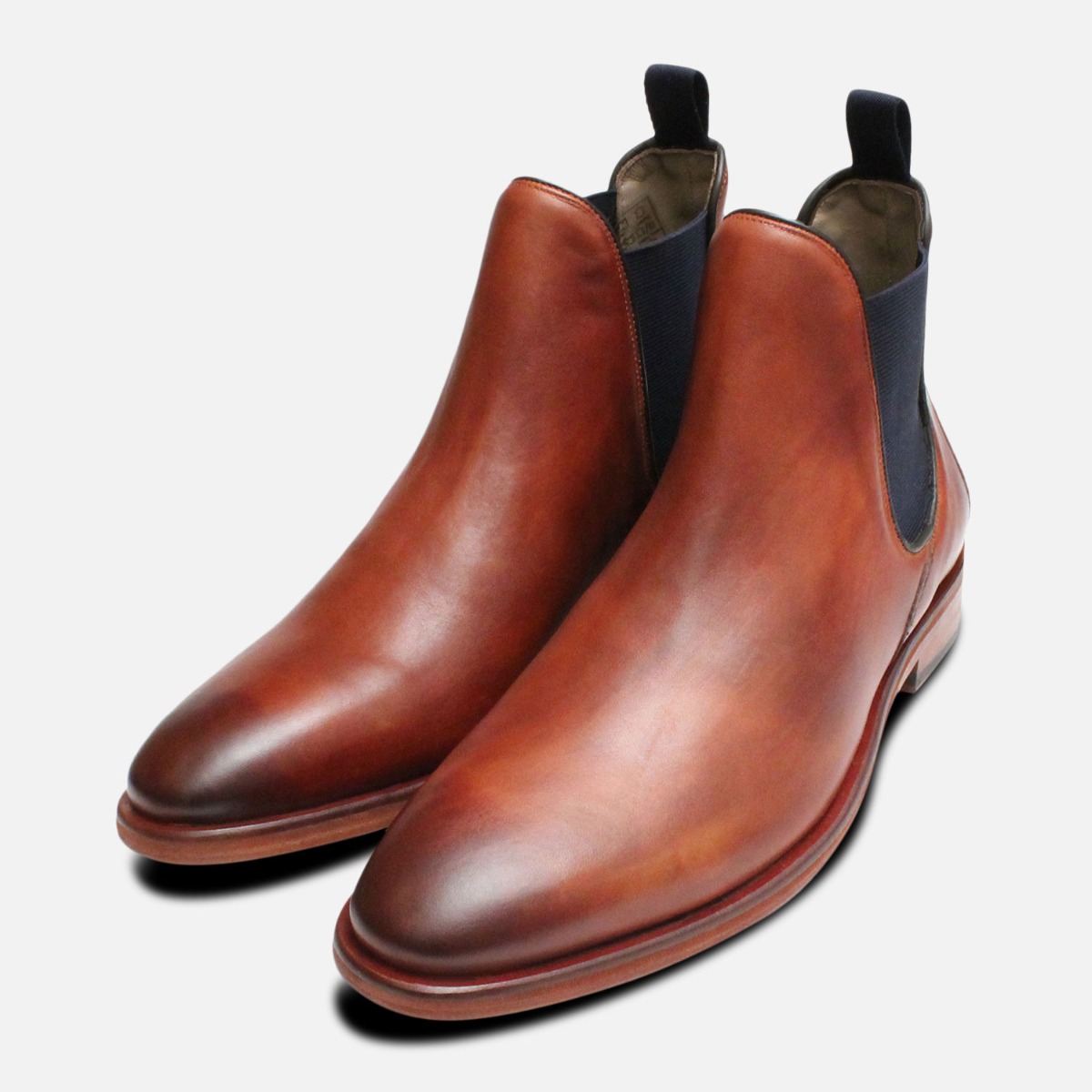 Burnished Chelsea Boots Allegro Tan by 