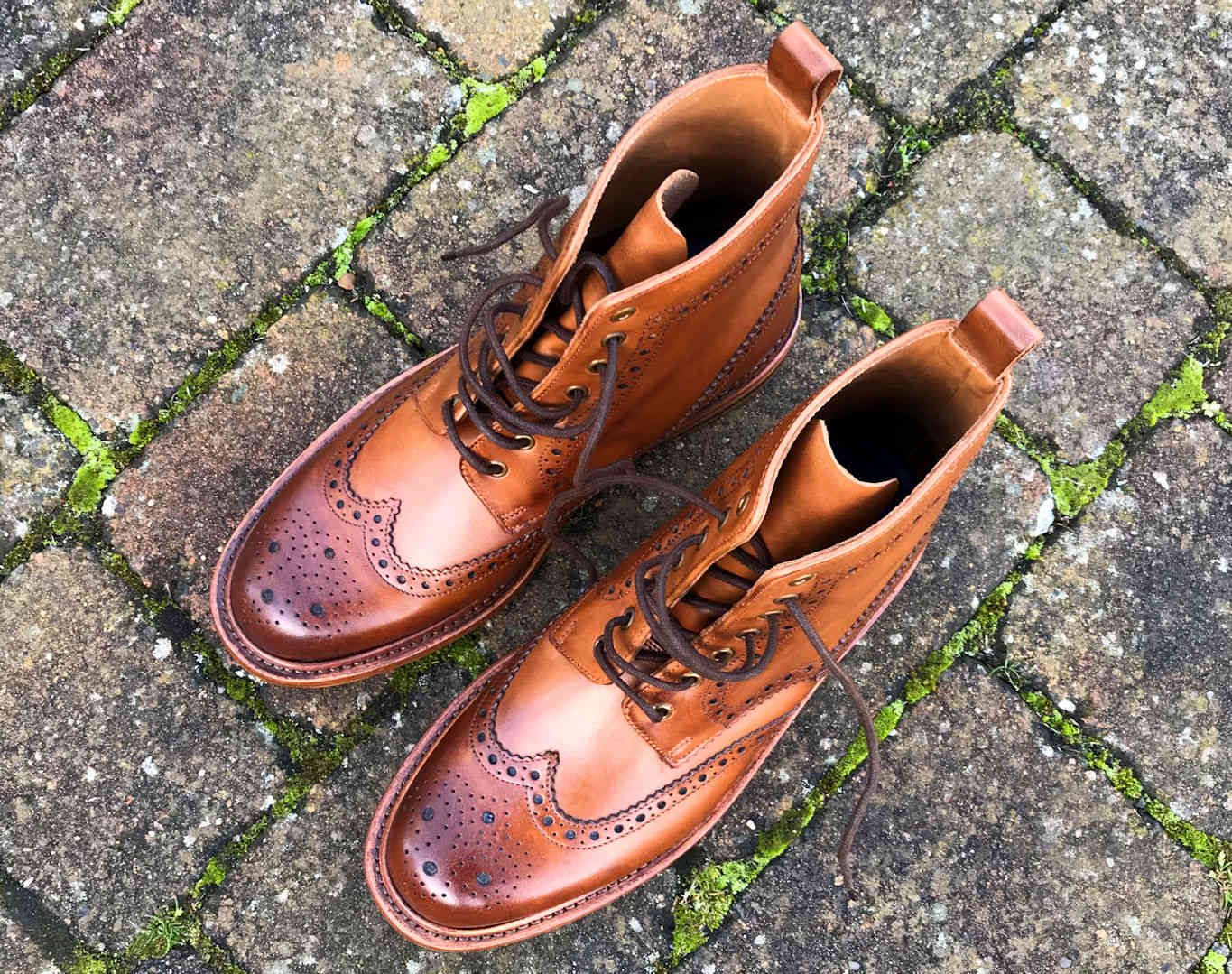 Goodyear welted brogue boots hotsell