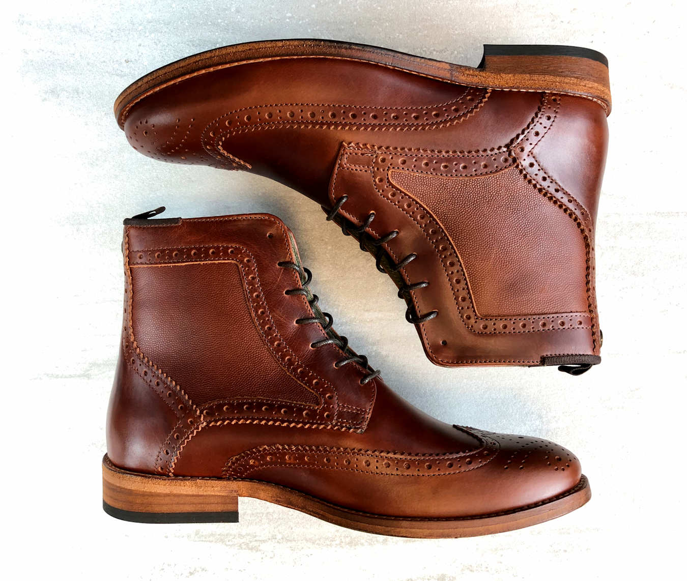 Barbour Belford Country Brogues in Mahogany Brown