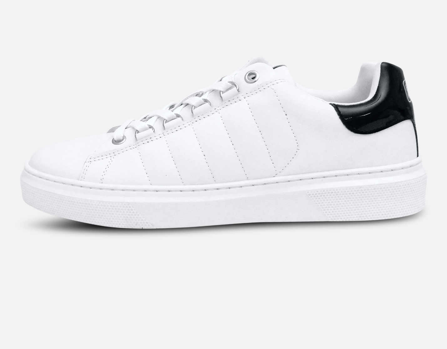 Barbour International Premium White Leather Training Shoe