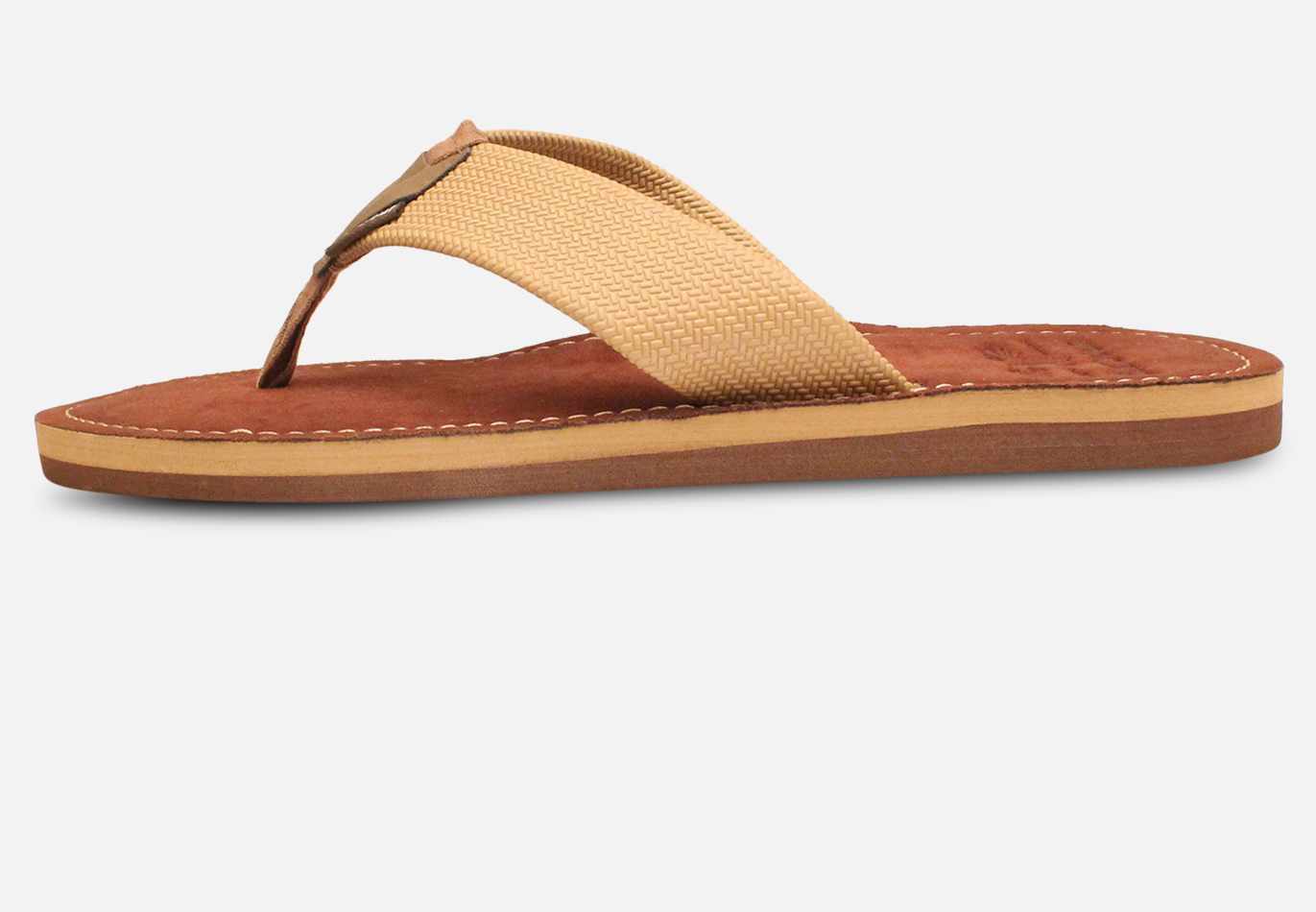 Barbour Mens Designer Flip Flop Sandals in Brown