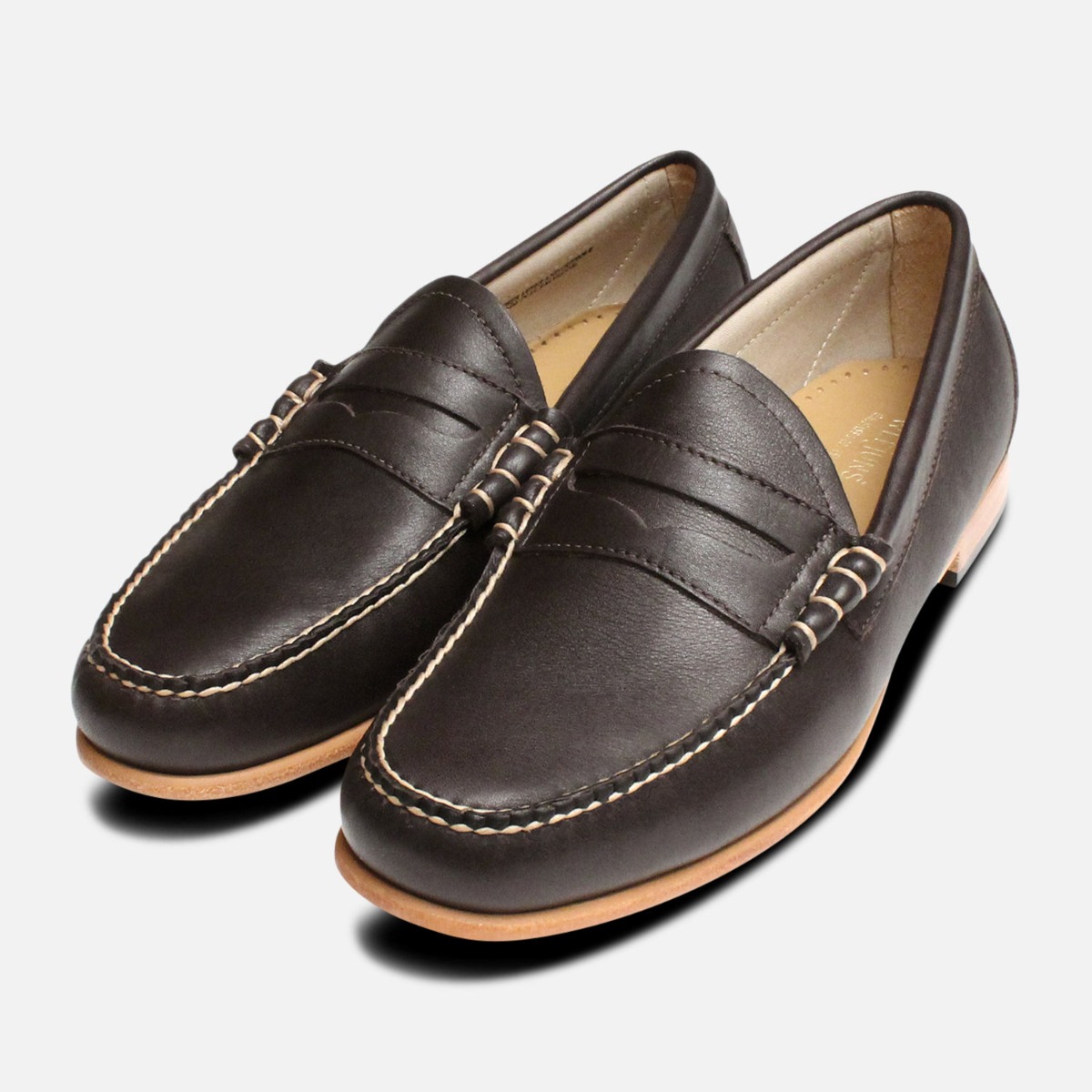 larson natural sole weejuns