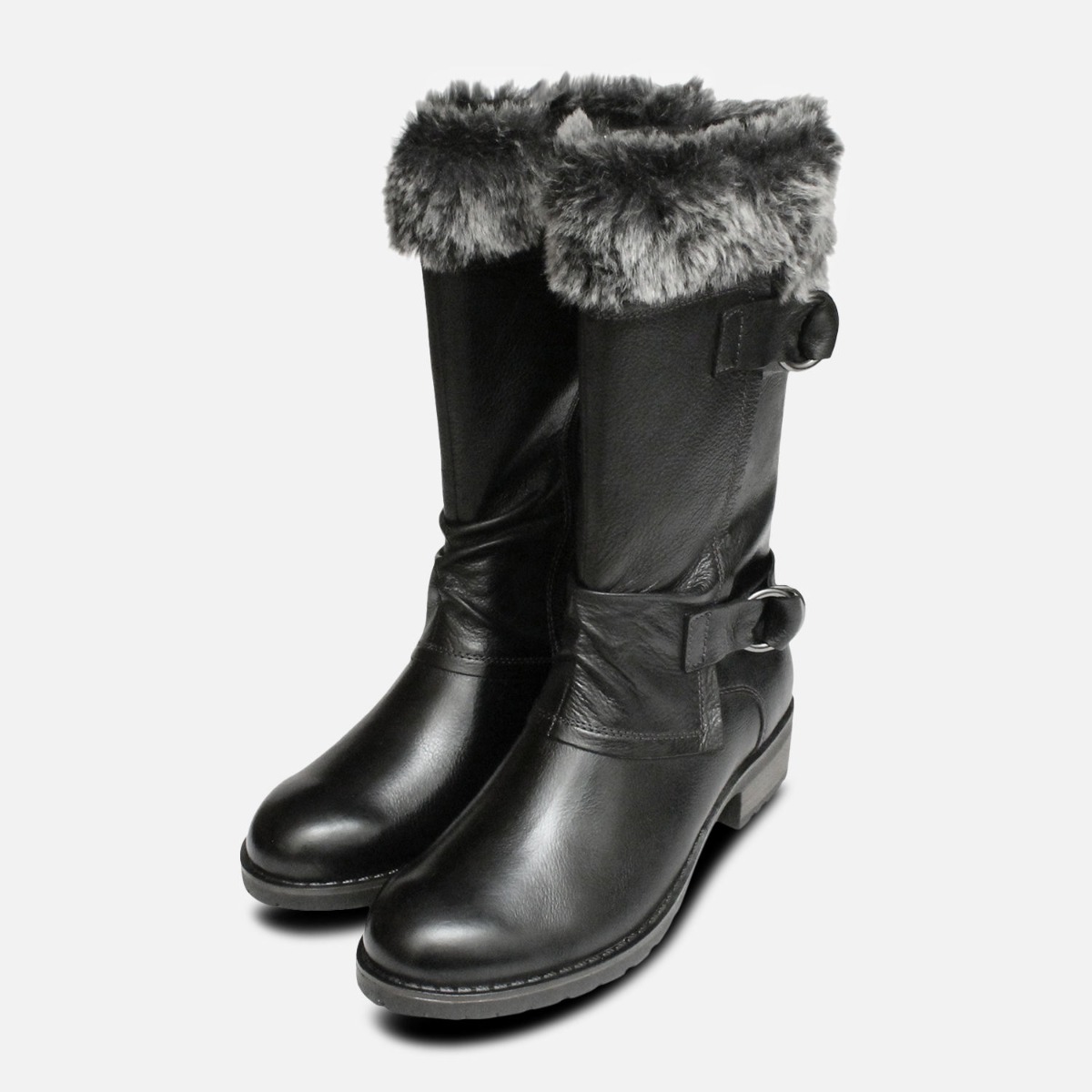 Black Ladies Side Zip Tamaris Boots 