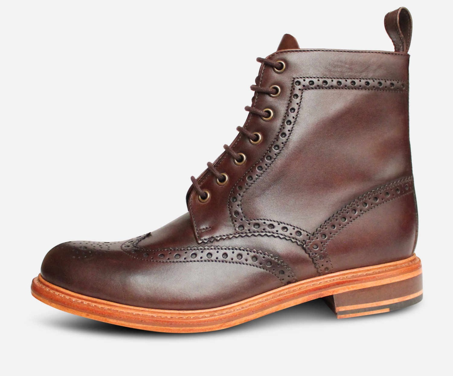 goodyear welted brogue boots