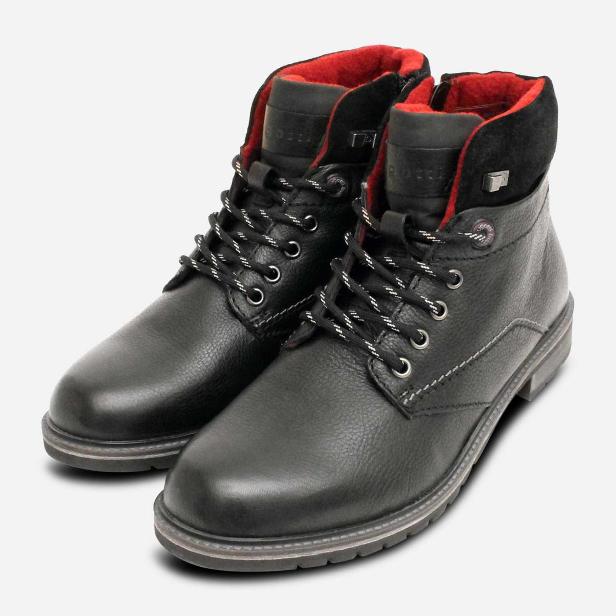 Bugatti Warm Fleece Lined Black Trekking Boots for Men | eBay display picture 3