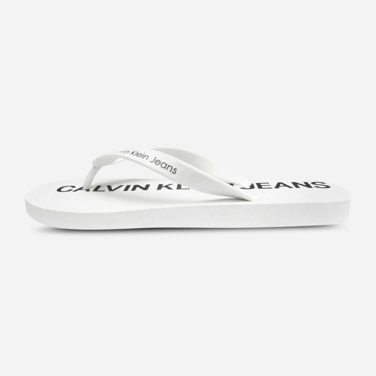 Calvin Klein Mens Errol Flip Flops in Bright White