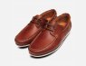Barbour Designer Tumble Grain Brown Capstan Boat Shoes