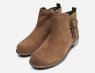 Barbour Sarah Caramel Suede Womens Buckle Boots
