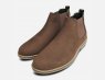 Barbour Taupe Leather Nubuck Slip On Chelsea Boots