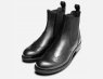 Designer Italian Ladies Chelsea Boot Brogues in Black