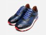 Blue Crocodile Premium Italian Shoes with Red Sole