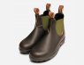 Blundstone Brown 519 Chelsea Boots with Olive Elastic