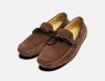 Tobacco Suede Brown Laced Driving Shoes