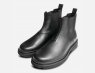 Calvin Klein Premium Black Leather Mens Chelsea Boot