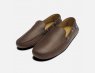 Brown Leather Italian Mens Driving Shoes by Arthur Knight