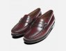 Ladies Burgundy Leather Bass Loafers