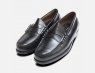 Classic Mens Black Polished Larson Penny Loafers GH Bass Weejuns