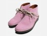 Lilac Suede Ladies Italian Lace Up Desert Boots