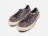Natural World Grey Canvas Vegan Lace Up Womens Shoes