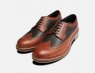 Tan Wingtip Two Tone Brogues by Thomas Partridge