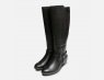 Tamaris Black Leather Ladies Designer Zip Boots