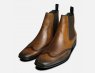 Tan Leather Mens Chelsea Boots by Exceed