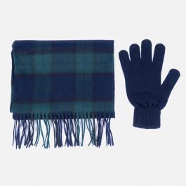 barbour gloves and scarf set mens