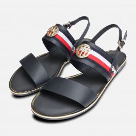 tommy hilfiger navy blue flip flops