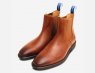 Arthur Knight Mayfair Tan Leather Designer Chelsea Boot