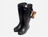 Full Length Womens Barbour Black Wellington Boots