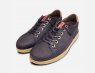 Barbour Waxy Navy Blue Bilby II Lace Up Casual Shoes