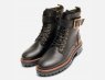 Barbour Designer Black Buckle Lace Up Ankle Boots