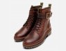 Barbour Designer Brown Buckle Lace Up Ankle Boots