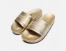 Barbour International Sandals Gold Jelly Sliders