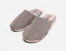Barbour Light Grey Suede Womens Designer Slippers