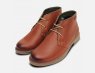 Barbour Readhead Lace Up Chukka Boot in Cognac Brown