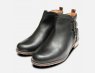 Barbour Sarah Boots in Black Leather with Twin Buckle Strap