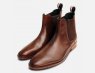 Brown Polished Sherman Premium Formal Chelsea Boots