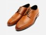 Tan Leather Wingtip Formal Sherman Premium Dress Shoe