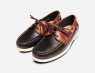 Luxury Black & Dark Brown Leather Bass Boat Shoes