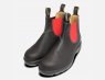 Blundstone Mens Black and Red Chelsea 508 Ankle Boots